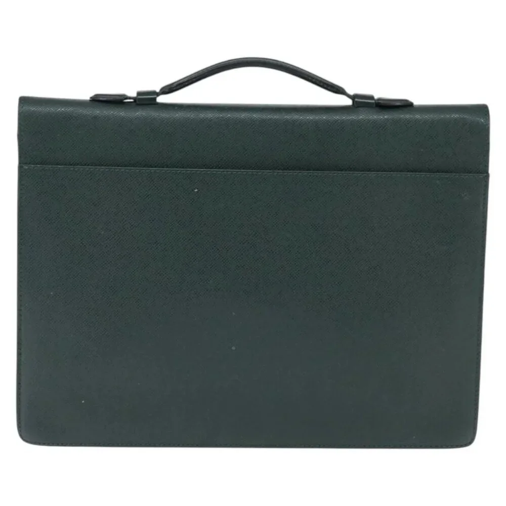 LOUIS VUITTON Taiga ServietteKourad Business Bag Epicea T16786 LV Auth bs30113